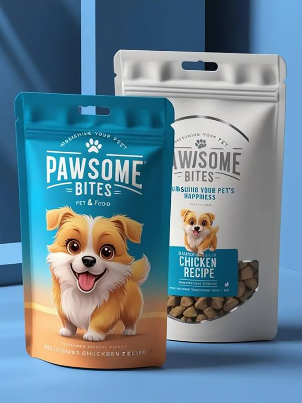 Pet Treat Square Bottom Bags