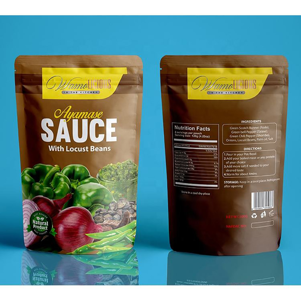Retort Pouch For Hotfill Soup Sauce Packaging
