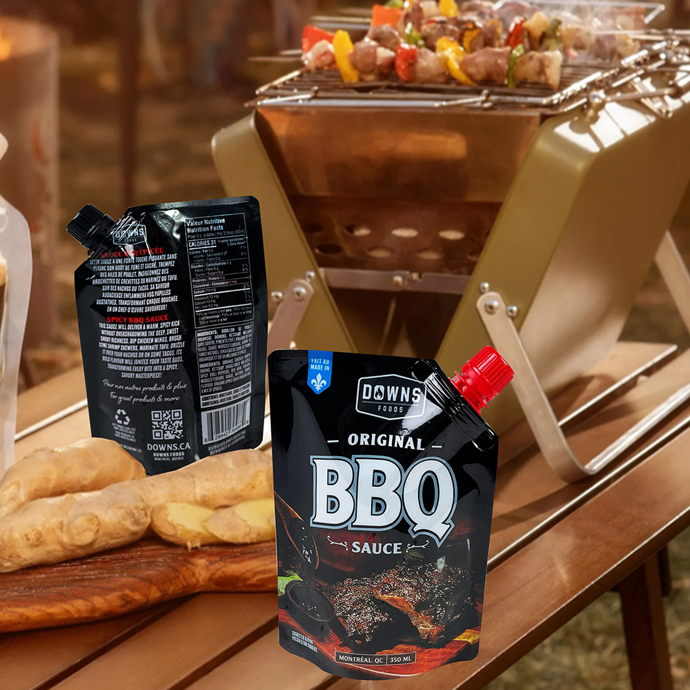 BBQ Sauce Spout Pouches