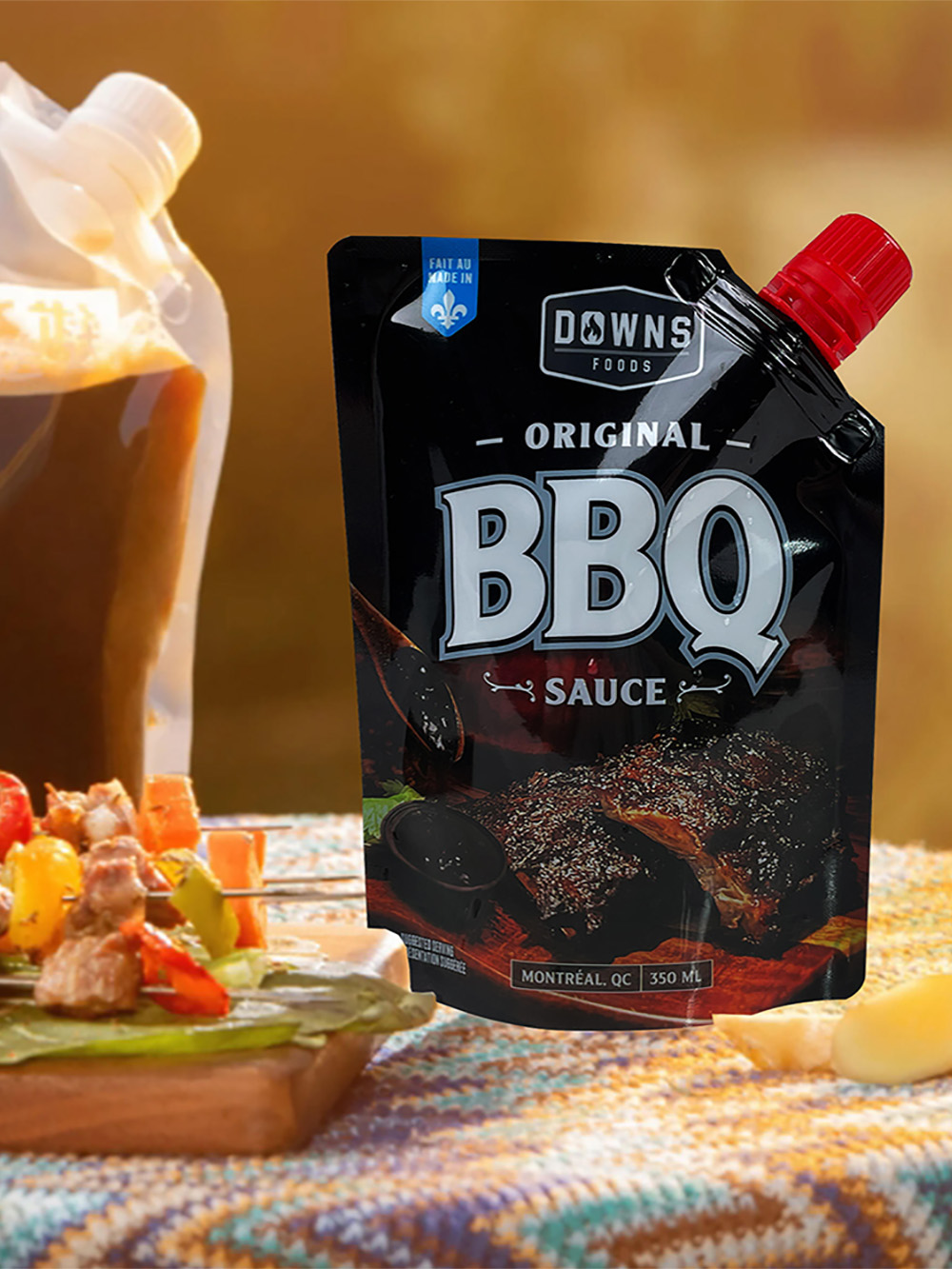BBQ Sauce Spout Pouches