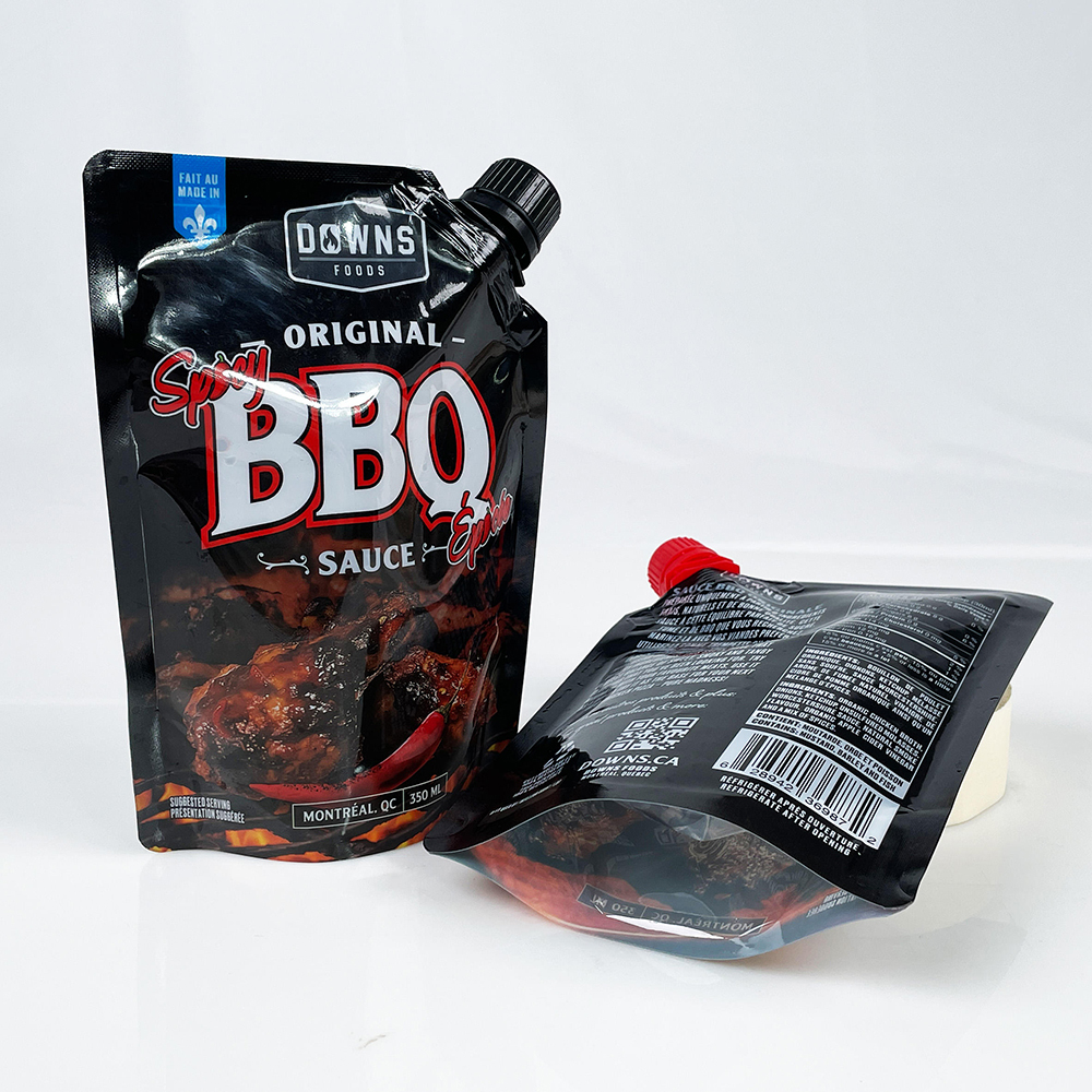 Sauce Spout Pouches Packaging With Spout For BBQ Sauce Ketchup