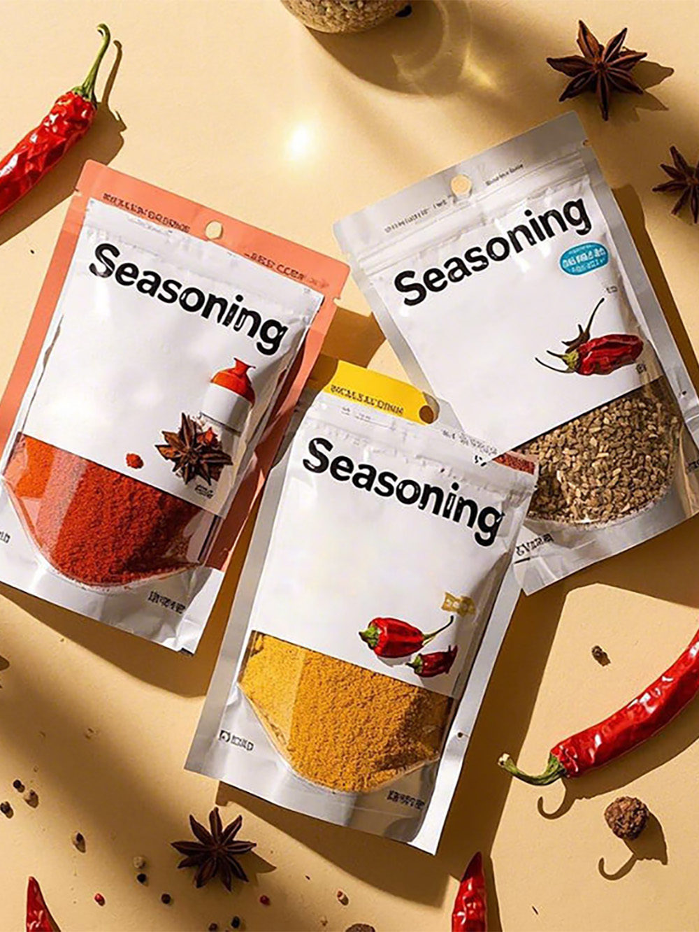 Seasoning and Spice Packaging Pouches
