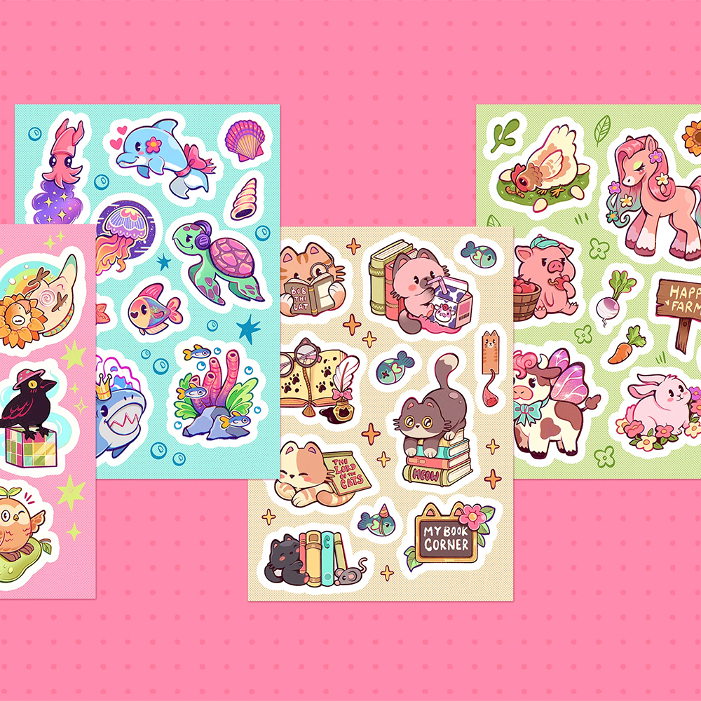 Sheet Stickers Printing with premium finishes & branding