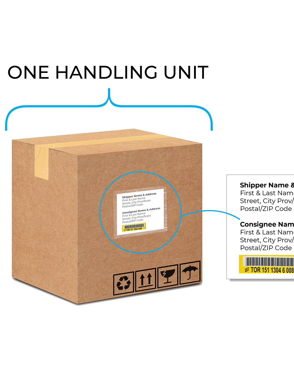 Shipping Labels Printing with branded finishing & branding