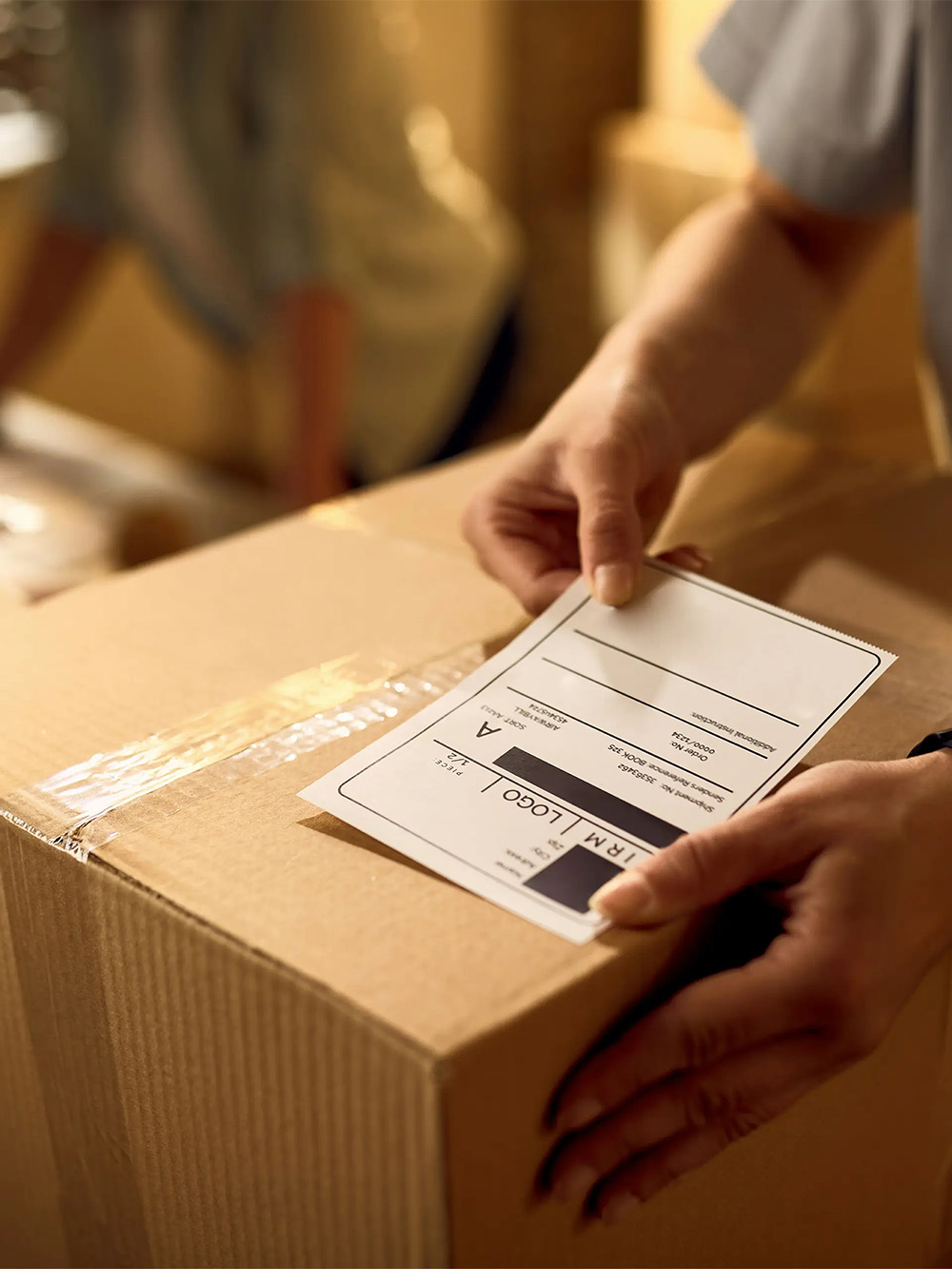 Shipping Labels Printing with branded finishing & branding