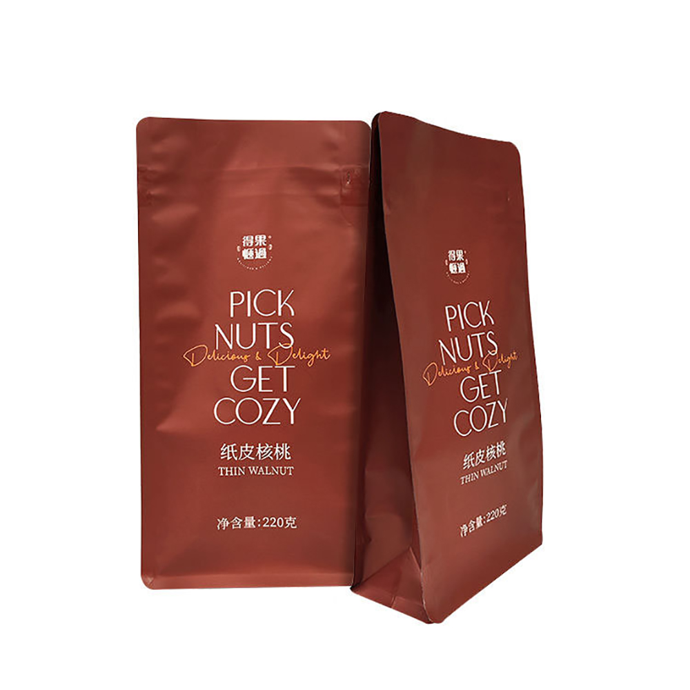 Square Bottom Gusseted Nut Packaging Bags