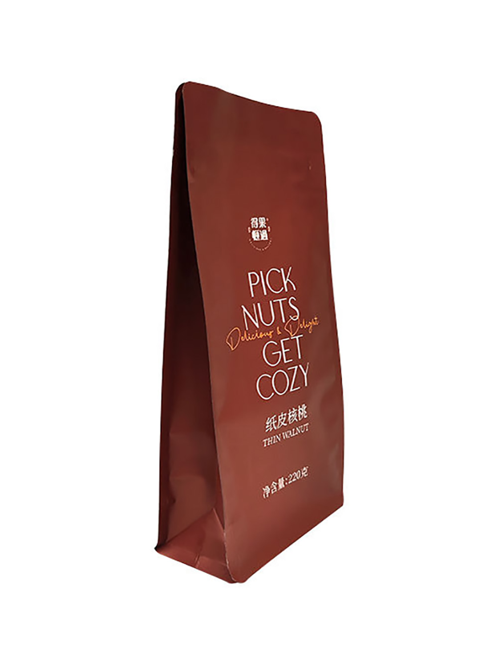 Square Bottom Gusseted Nut Packaging Bags
