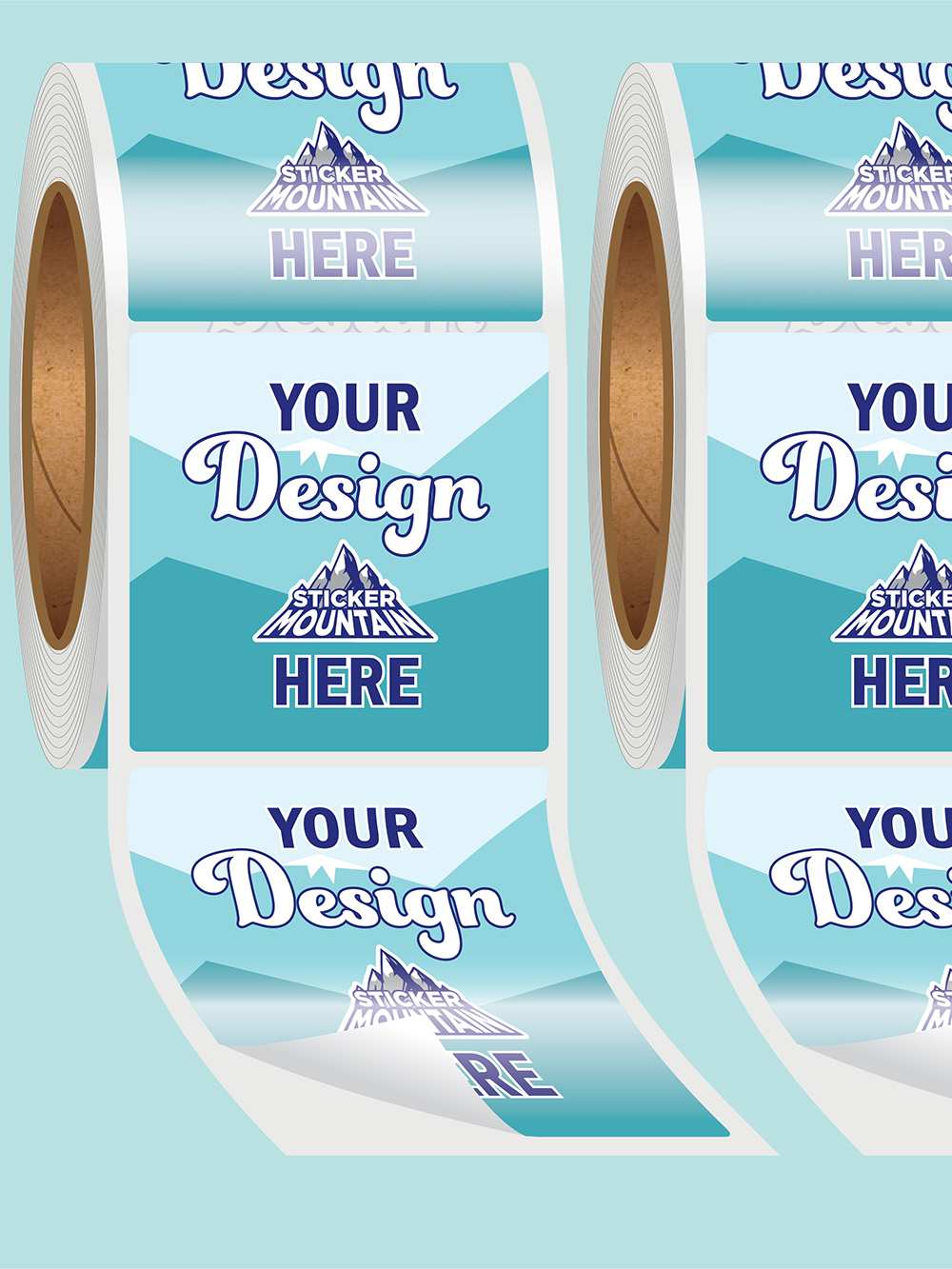 Square Stickers Printing