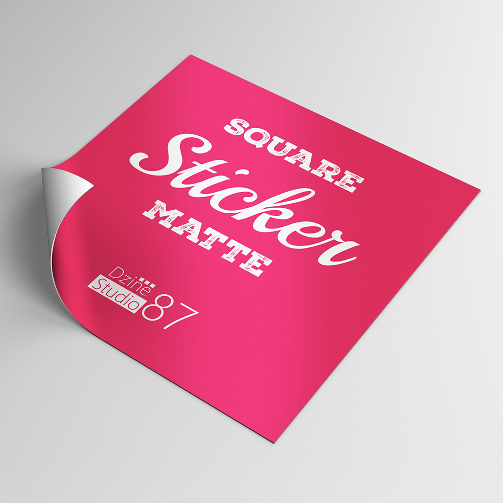 Square Stickers Printing