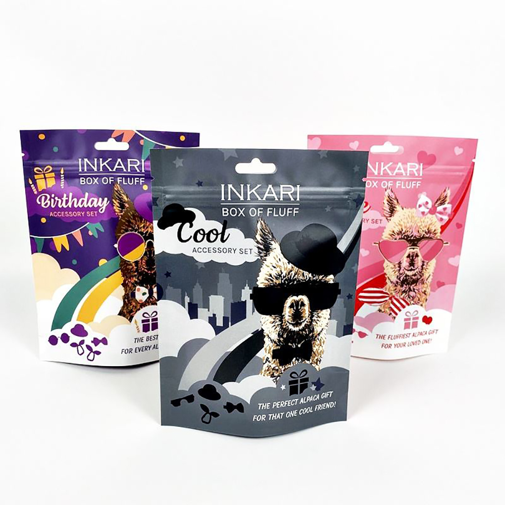 Stand Up Pouches with Window and Zipper