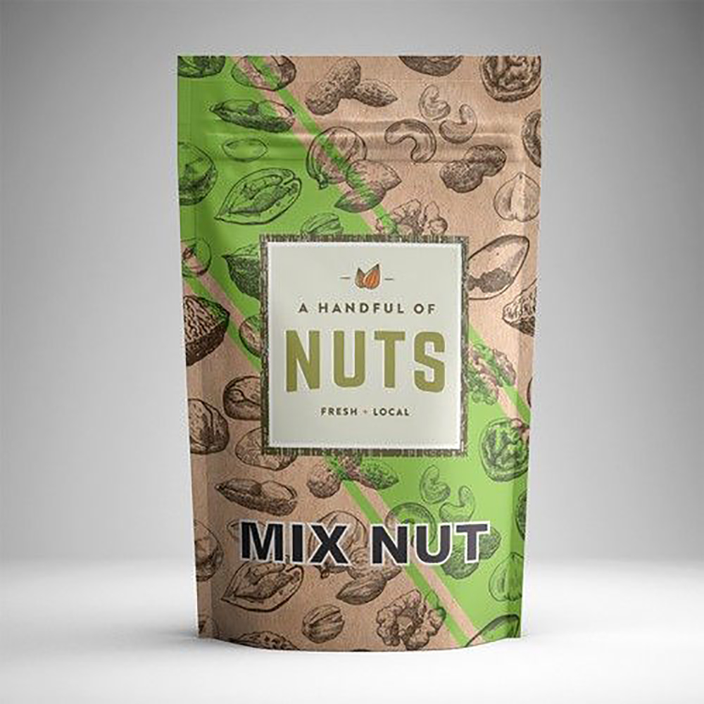 Stand Up Zipper Pouches for Nuts Packaging