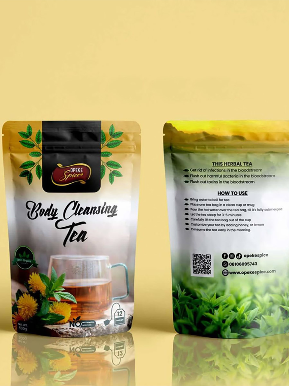 Tea Packaging Mylar Bags