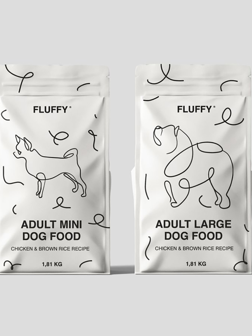 Three Side Seal Pet Treat Pouches