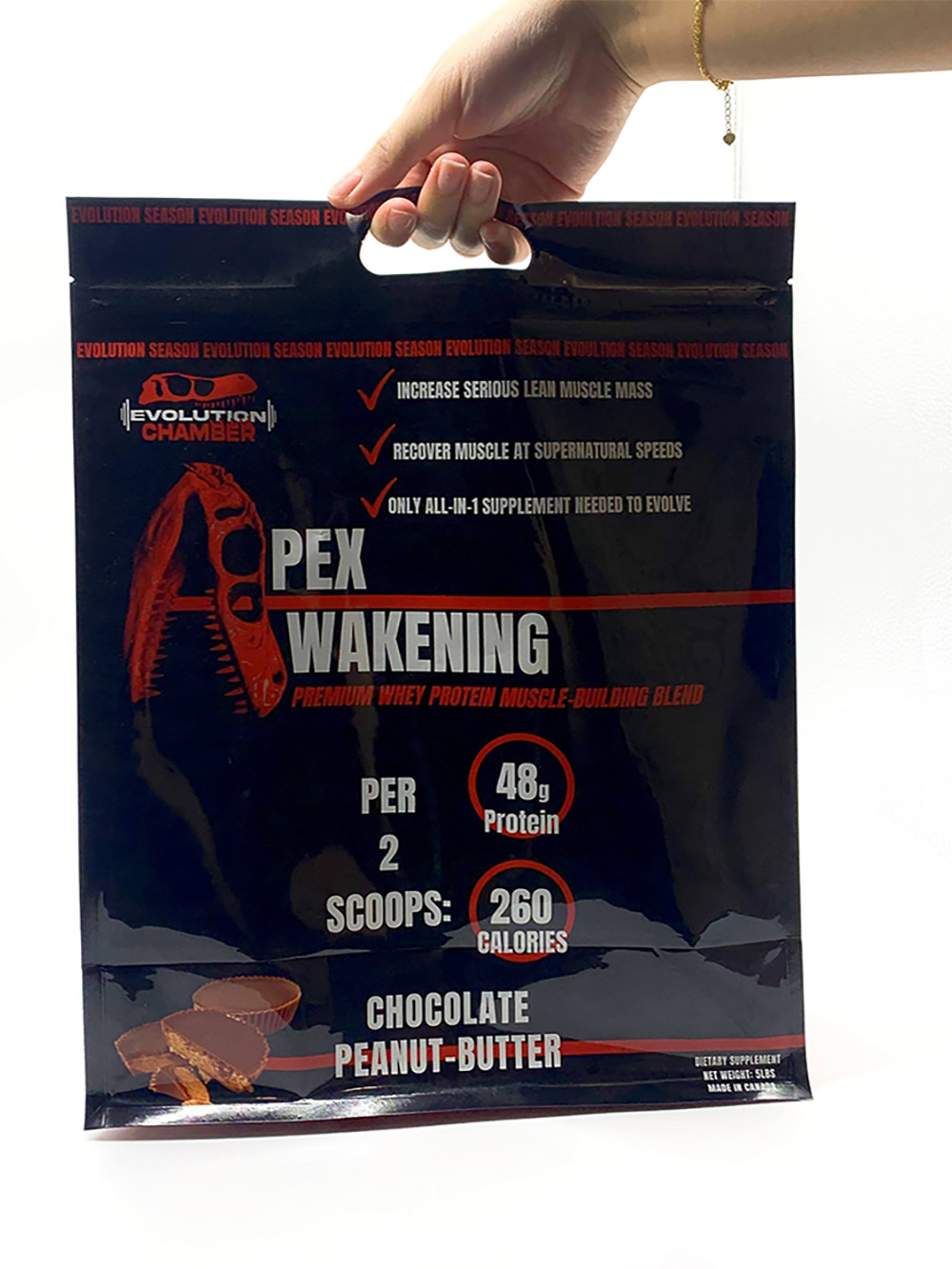 Whey Protein Powder Flat Bottom Pouches
