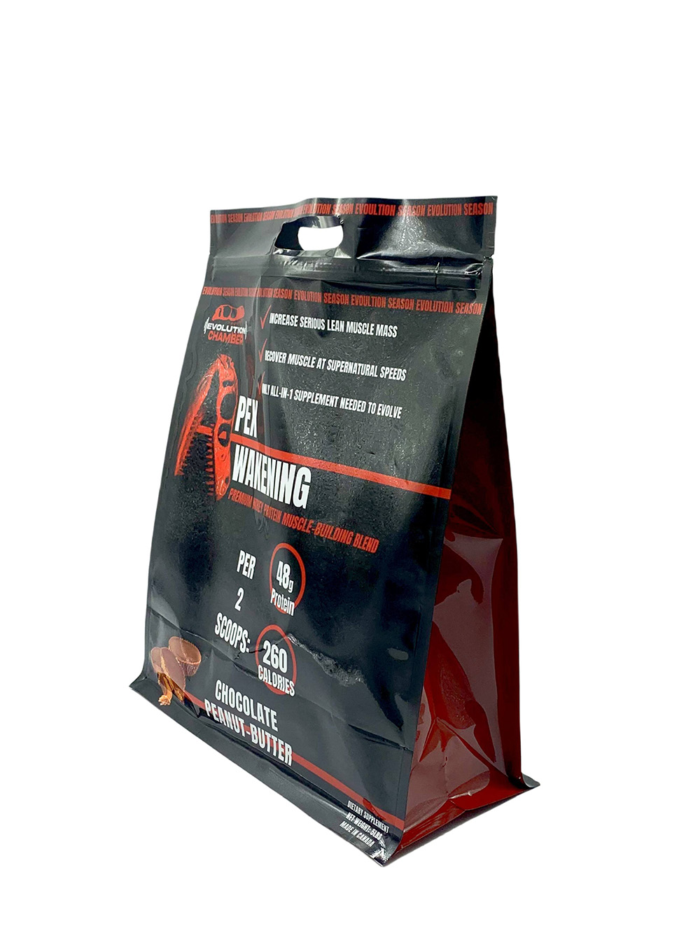 Whey Protein Powder Flat Bottom Pouches