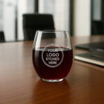Wine Glasses Printing with with custom branding & logo