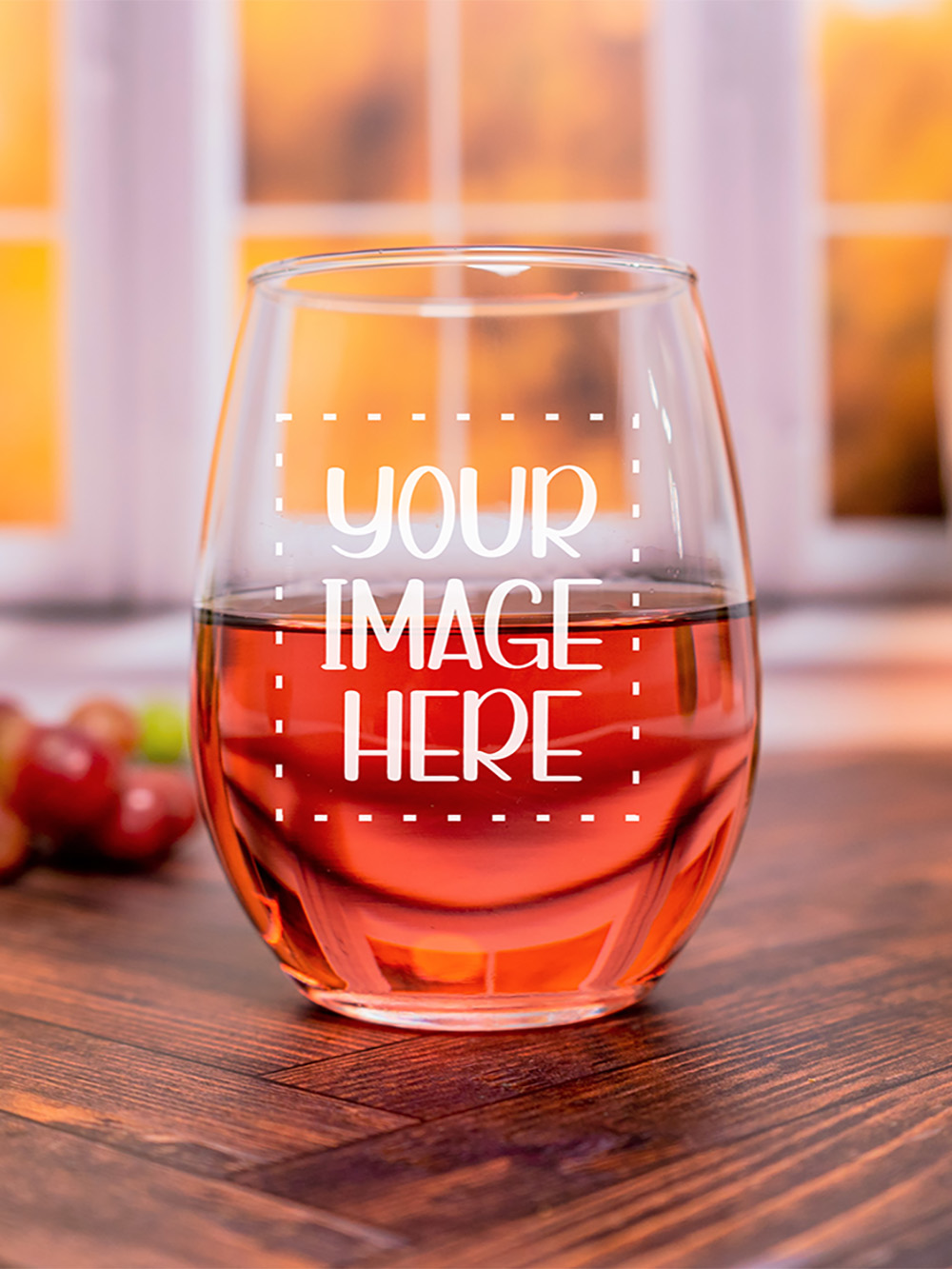 Wine Glasses Printing with with custom branding & logo