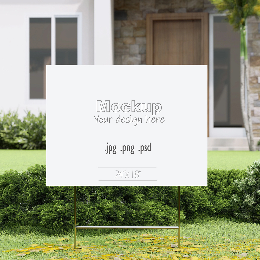 Yard signs Printing with custom text & promotion