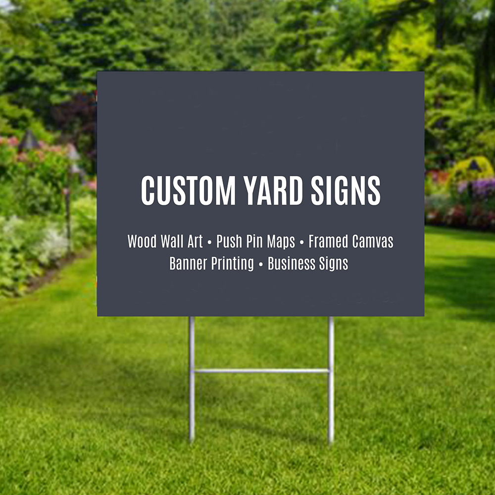 Yard signs Printing with custom text & promotion