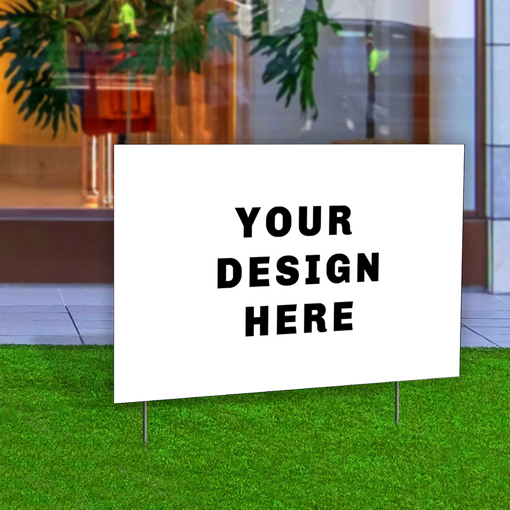 Yard signs Printing with custom text & promotion