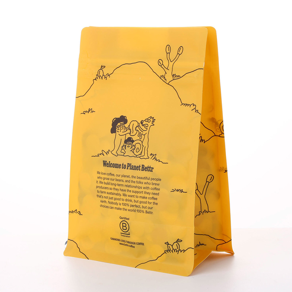 Yellow Coffee Packaging Bags