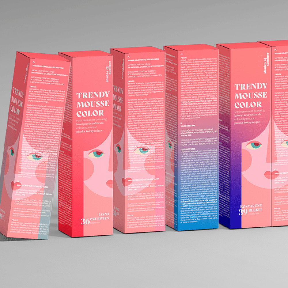 Premium custom hair color packaging boxes