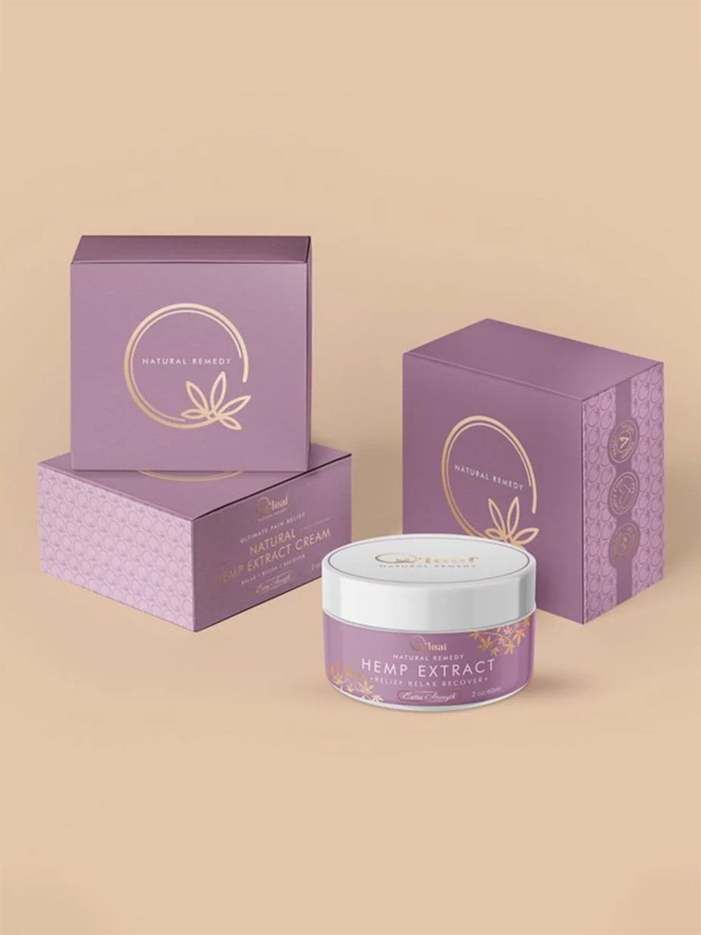Premium custom scrub packaging boxes