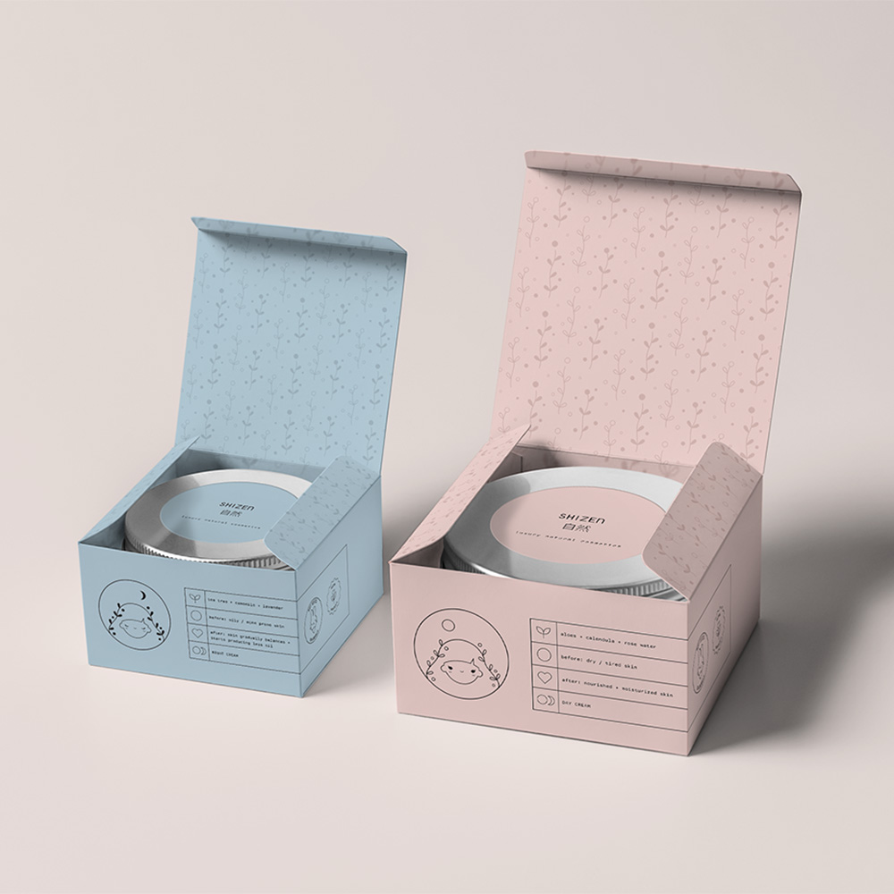 Premium custom scrub packaging boxes