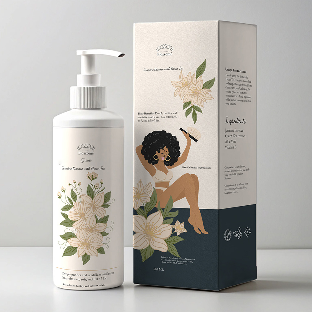 Premium custom shampoo packaging boxes