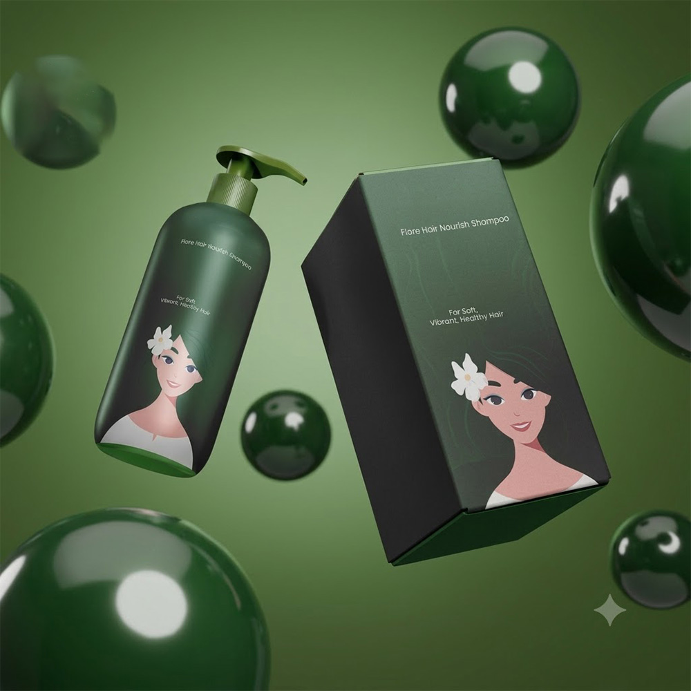 Premium custom shampoo packaging boxes