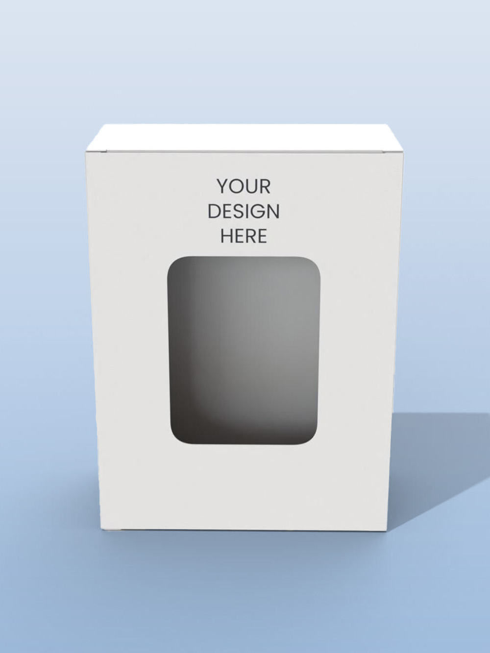 Premium window cosmetic packaging boxes