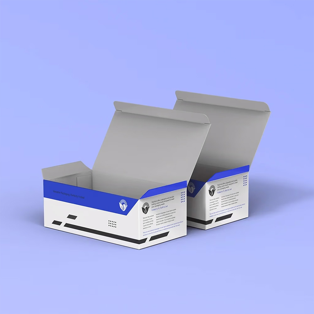 Printed folding carton packaging box design
