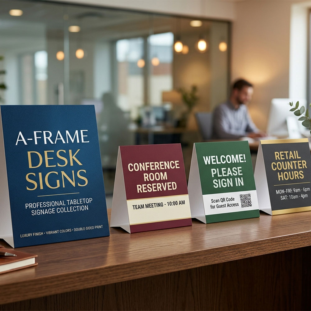 A-Frame & Desk Signs