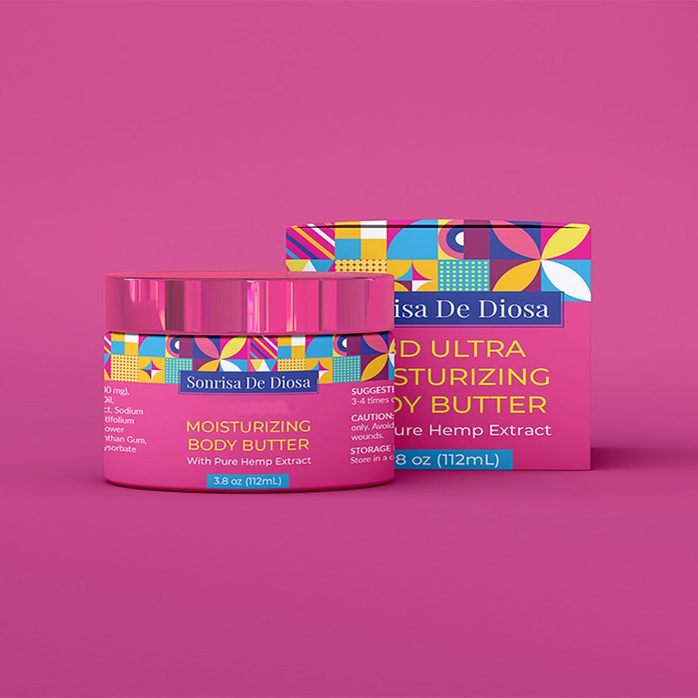 Custom printed body butter boxes for cosmetic packaging