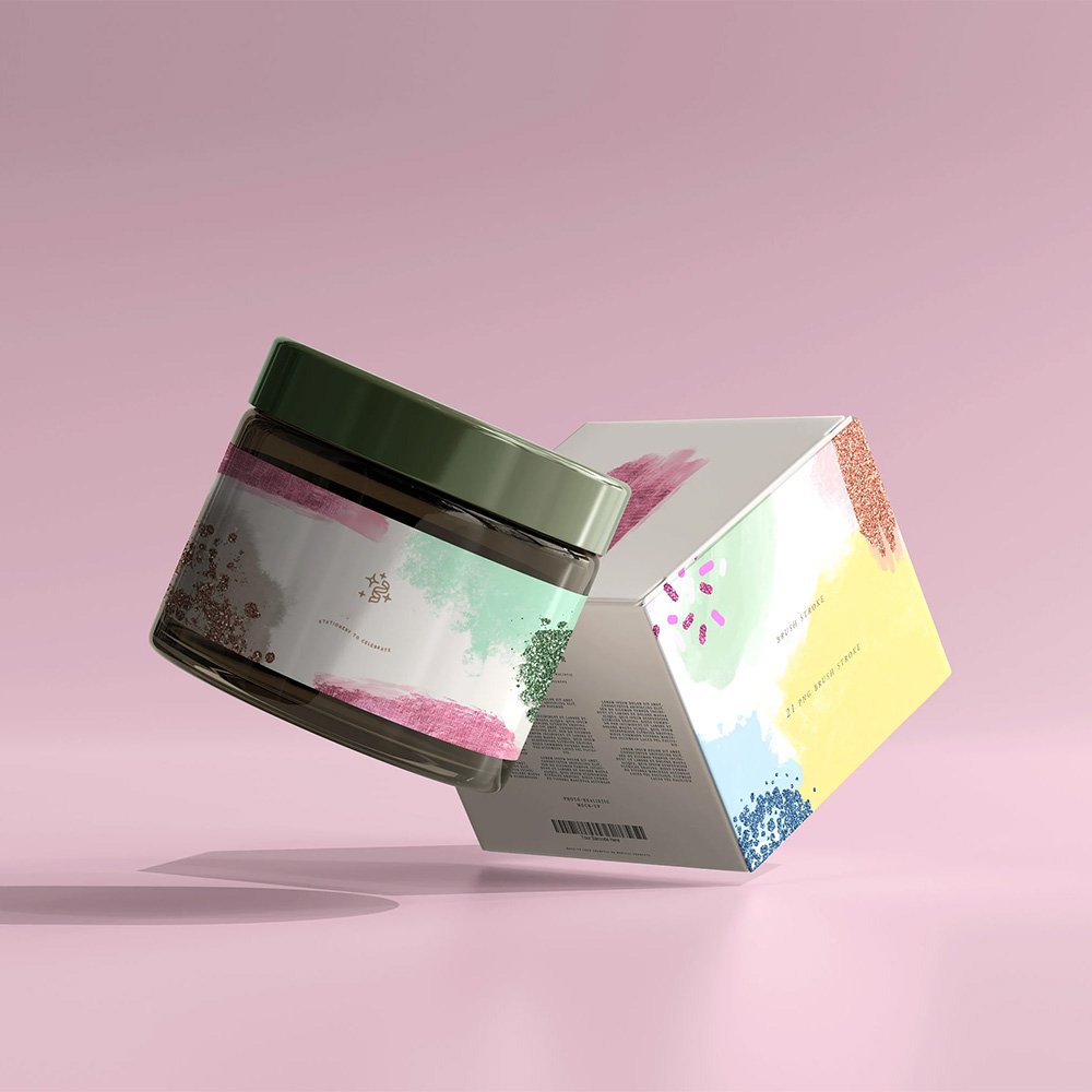 Custom printed body butter boxes for cosmetic packaging