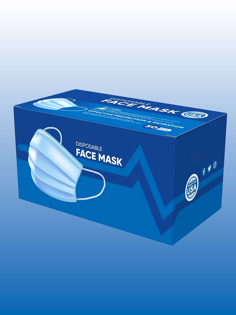 Custom Face Mask Box