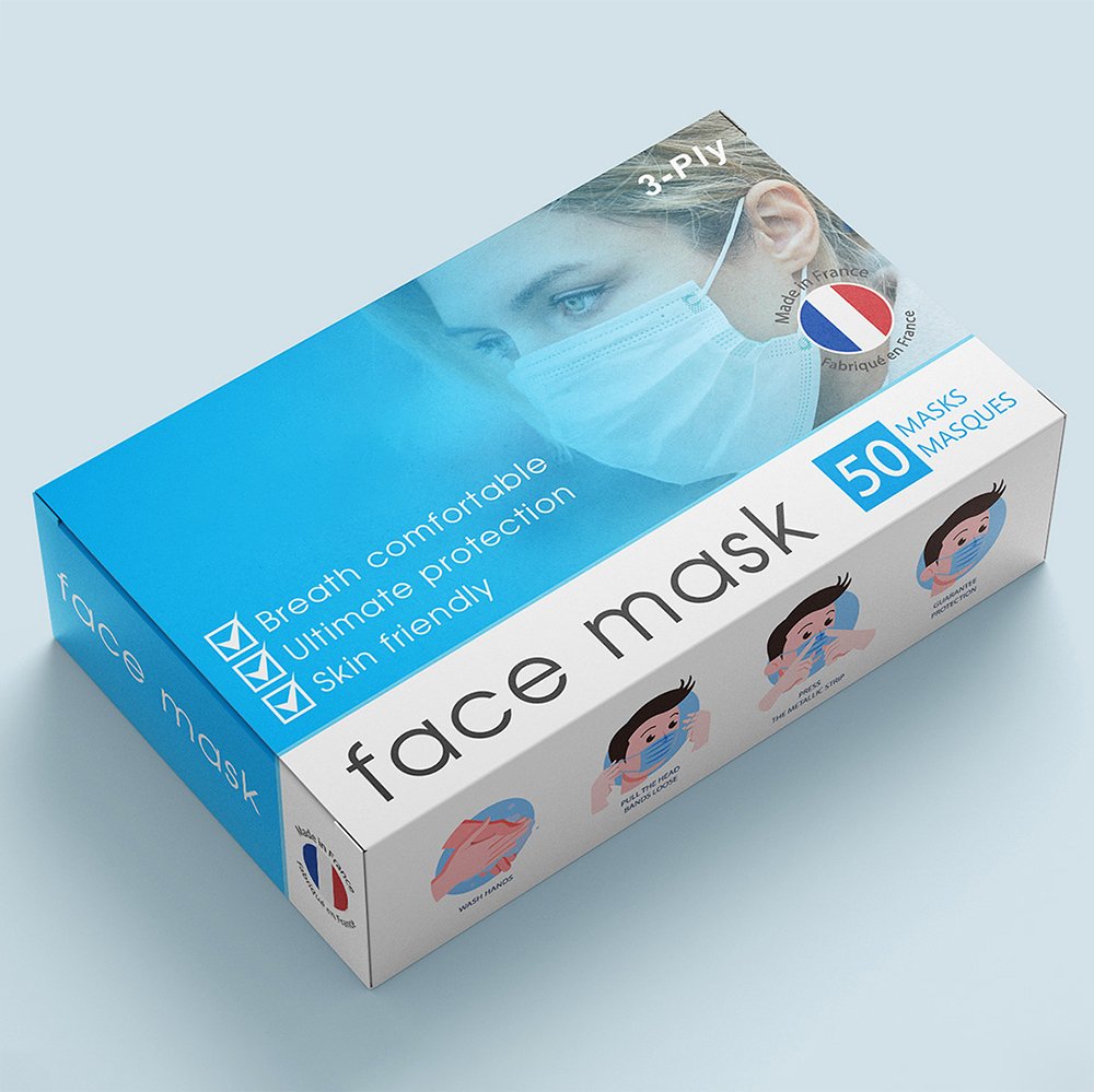 Custom Face Mask Box