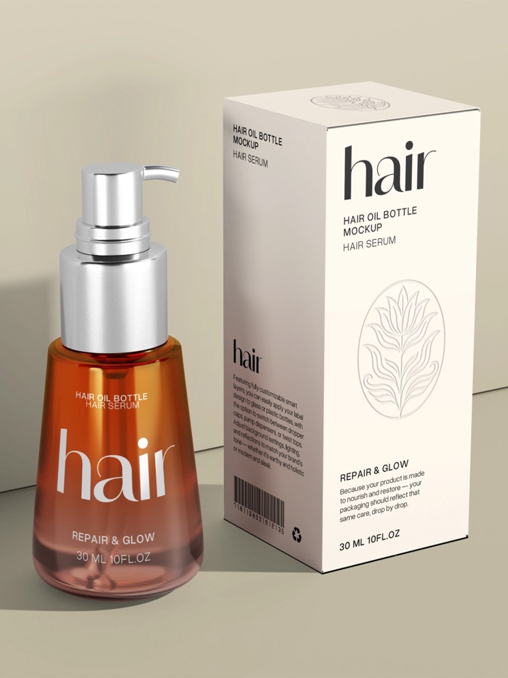 Custom Hair Oil Boxes