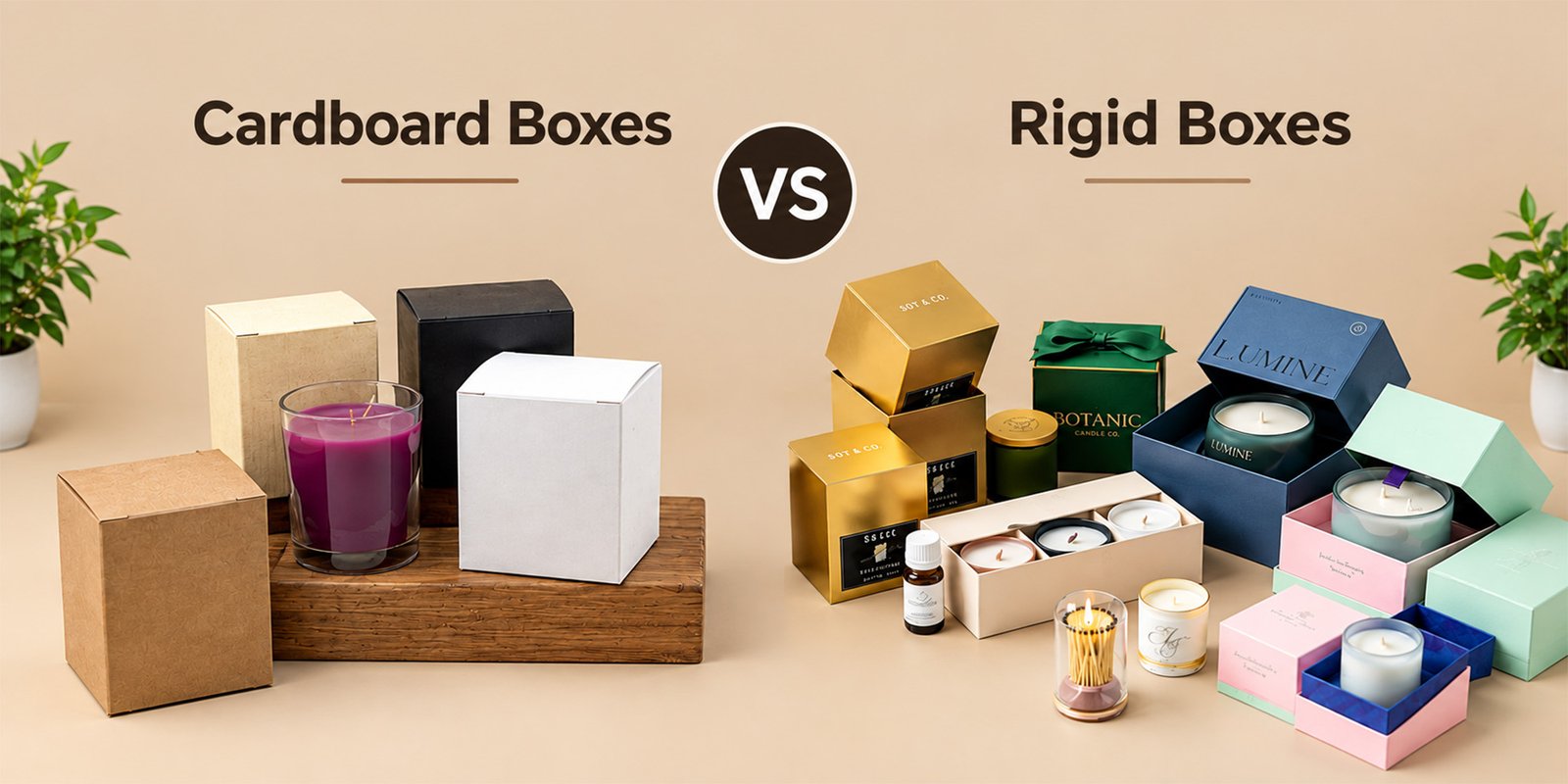 Cardboard vs Rigid Boxes for Candles
