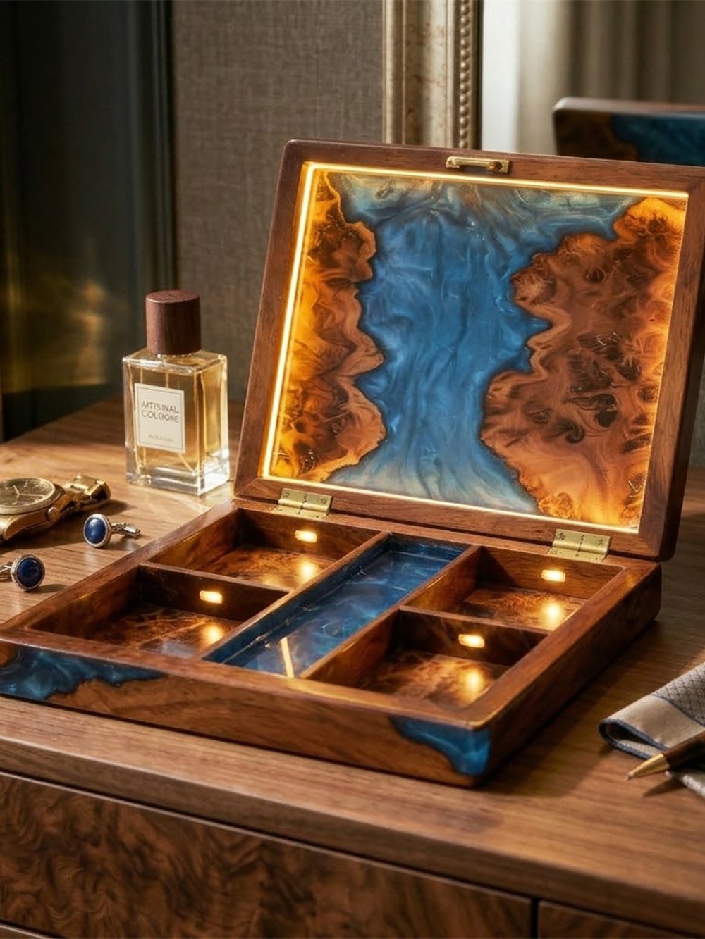 Laser Cut Wood Light Boxes