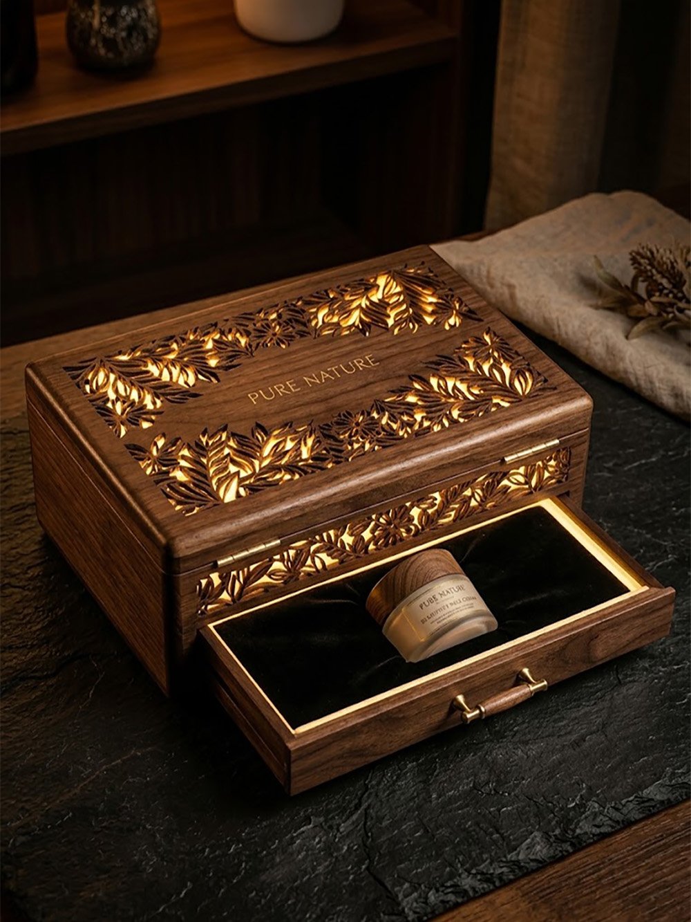 Laser Cut Wood Light Boxes