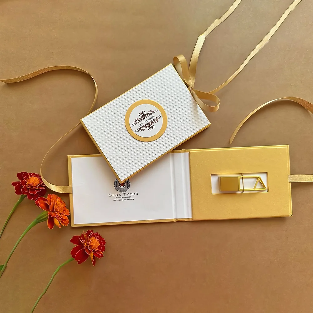Custom rigid USB boxes with logo and branding
