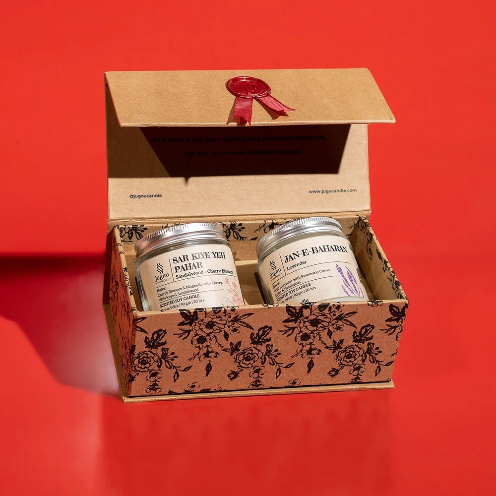 Luxury candle packaging boxes with custom inserts