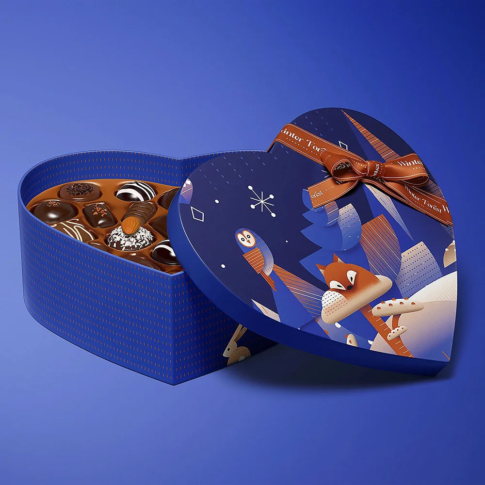 Heart-Shaped Rigid Boxes