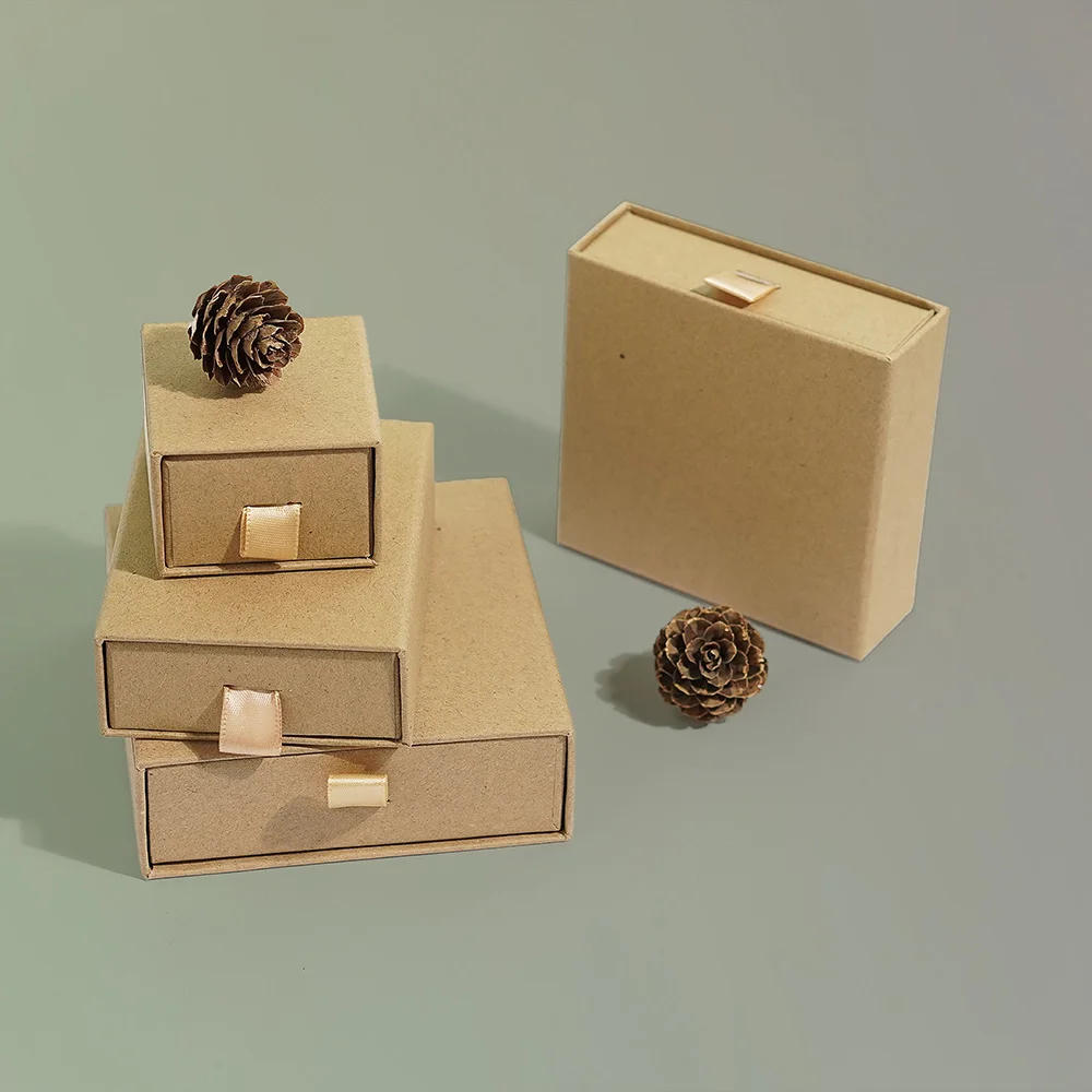 Strong kraft rigid box for elegant product presentation