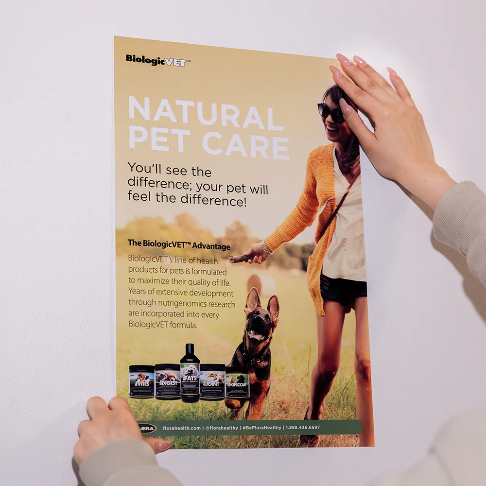 Large format posters for wall and retail display