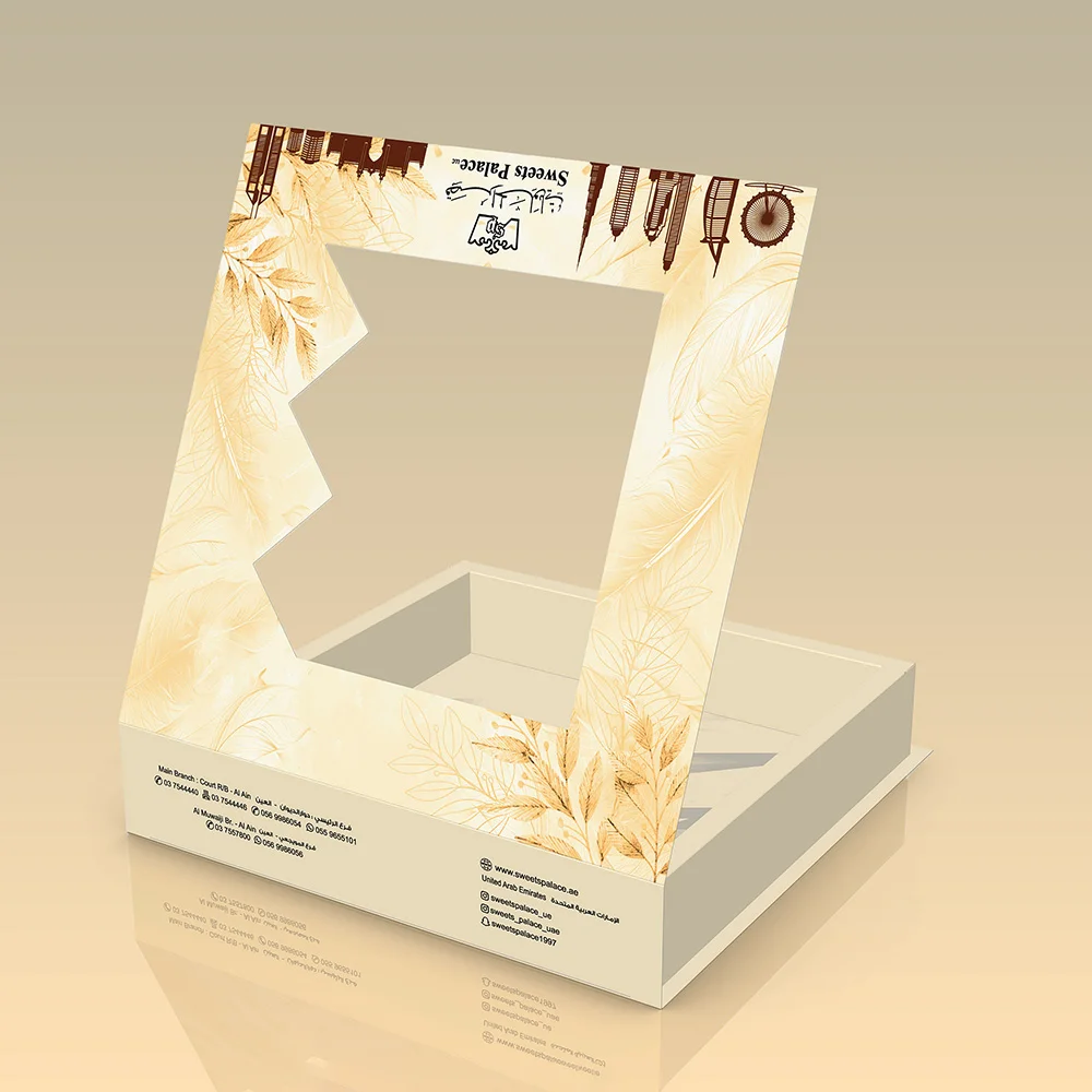 Custom window rigid boxes with clear product visibility