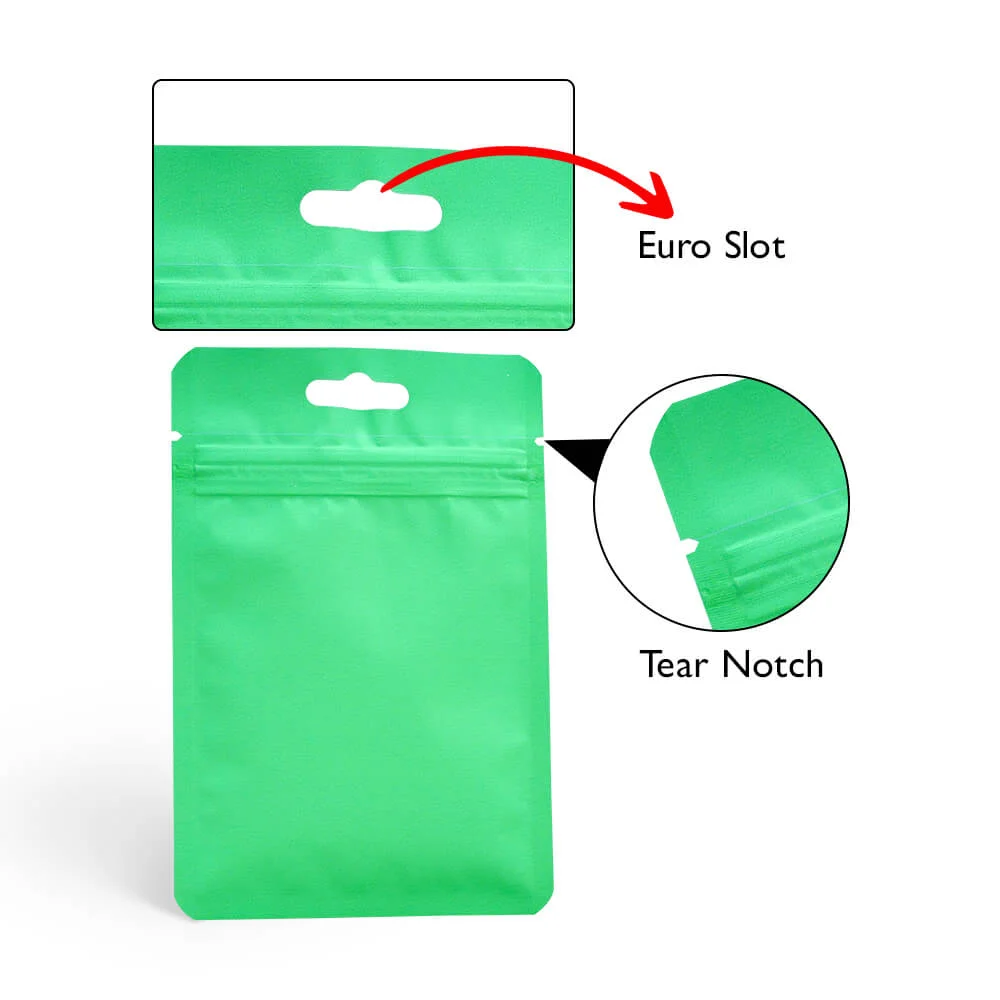 Three Side Seal Zipper Food Pouches