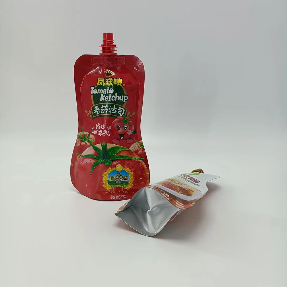 Custom Sauce Spout Pouches Refill Spout Bag Wholesale