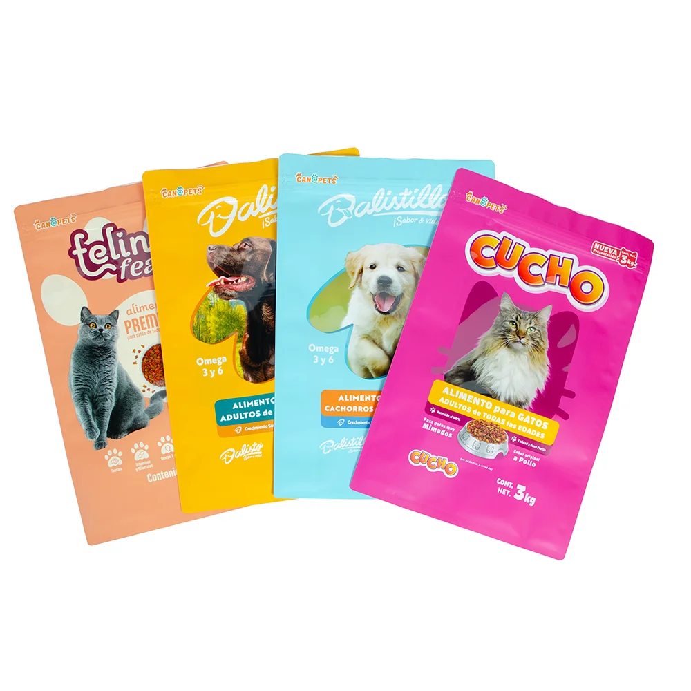 Quad Seal Pet Food Pouches